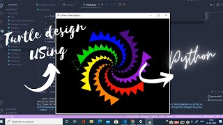 How to draw triangle Using turtle in python | Tips&Tricks