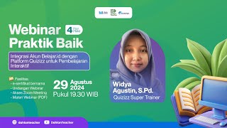 Webinar Integrasi Akun Belajar.id dengan Platform Quizizz untuk Pembelajaran Interaktif