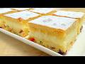 Quick Delicious Cake recipe - You will make this cake every day! Fruit Custard cake - Easy recipe