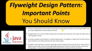 Flyweight Design Pattern: Important Points You Should Know