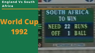 England Vs South Africa World Cup 1992 Semi Final