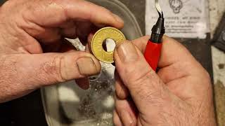 Making a 100 drachma coin ring