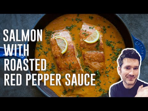 Roasted Red Pepper Salmon Bread Recipe