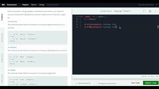 Hackerrank Python Solution #6 Strings - Python: String Validators