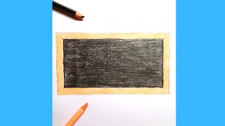 How To Draw A Blackboard Step By Step || Blackboard Drawing Easy