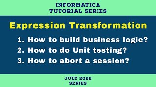 How to build business logic using Expression Transformation in Informatica | Informatica tutorial