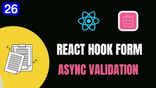 #26 REACT HOOK FORM 📝 - ASYNC VALIDATION 🔍📋 | #codewithaswin #yt #reactjs #reacthookform #async