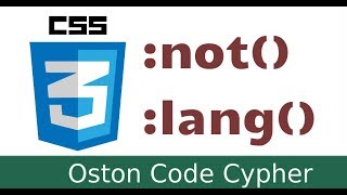 How to use the CSS Negation and Language Selectors(For Beginners)