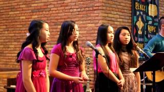 Children's choir hu nkauj qhuas Vajtswv