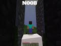 NOOB vs HACKER: Minecraft Parkour #minecraft #shorts #minecraftshorts #noobvspro #noob