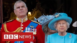 Queen strips Prince Andrew of HRH title and military roles - BBC News