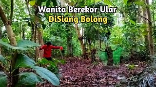 penampakan wanita cantik berekor ular muncul disiang bolong - siluman ular