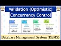 59: Validation Concurrency Control Protocol | Optimistic Concurrency Control Protocol: Database DBMS