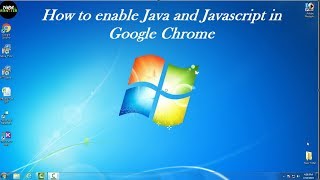 Howto Enable Java and Javascript in Google Chrome