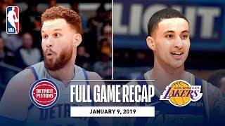 Game Recap: Pistons vs Lakers | Kyle Kuzma's Career Night