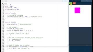 Javascript (p5.js) #005 - Check Key Pressed