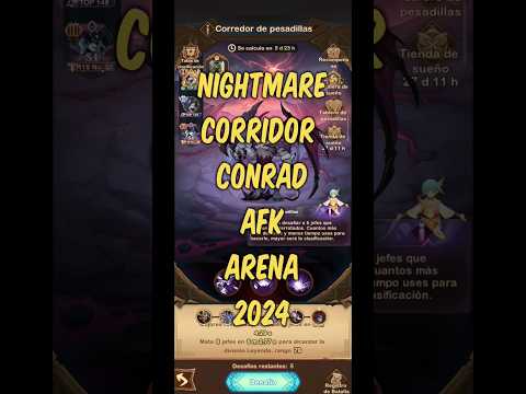 NIGHTMARE CORRIDOR CONRAD AFK ARENA F2P 2024 #afkarena #lilith - YouTube