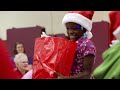 santa surprises students with sign language