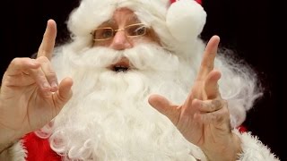 Santa surprises students with sign language