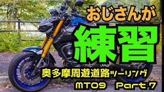 【モトブログ】おじさんが、一生懸命練習している動画です！！   奥多摩周遊道路ツーリング Part7 もんきちChannel 【motovlog】【MT09】