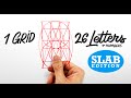 How to DRAW the A-Z in SLAB SERIF using LETTER BUILDER (incl. Numbers)