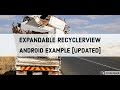 Expandable Recyclerview Android Example