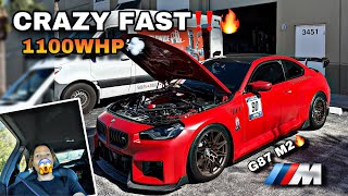 THIS G87 M2 IS CRAZY FAST‼️ *1100WHP*🏎️💨 TEARING UP THE STREETS🔥