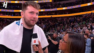 Luka Doncic reacts to his recent Criticism & Game 4 Blowout WIN vs Celtics, Postgame Interview 🎤