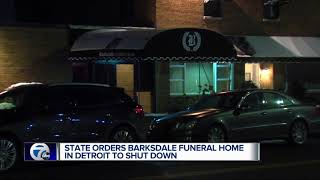 State of Michigan shuts down Detroit funeral home over deplorable conditions