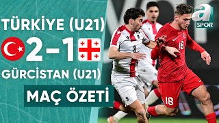 Türkiye U21 2-1 Gürcistan U21 MAÇ ÖZETİ (U21 Hazırlık Maçı) 22.03.2024