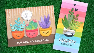 Intro to Plant-A-Succulent + 2 cards from start to finish