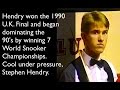 Snooker Brain Hendry Davis 1990 UK  Greatest Blue of Stephen Hendry's Career