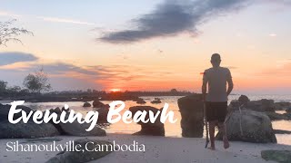 កំសាន្តសមុទ្រពេលល្ងាច|Evening Beach #travel #beach #evening #automobile #traveling #roadtrip