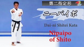 Nipaipo of Shito, Dai-ni Shitei Karate Kata #7 空手道形教範 第二指定形 ニーパイポ（糸東流）