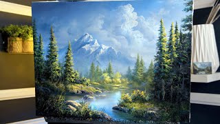 A Classic Mountain Painting in Oils - Paint with Kevin ®