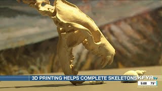 Paleontologists use 3D printing to help complete new ND species exhibit