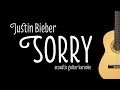 Justin Bieber - Sorry (Acoustic Guitar Karaoke Version)