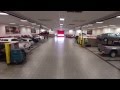 Auto dealership repair bay drone flythrough
