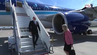 President Ilham Aliyev arrived in Brussels for working visit