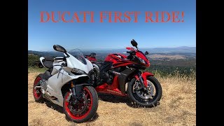 FIRST RIDE ON MY DREAM BIKE (2019 DUCATI 959 PANIGALE) - MOTOVLOG EP1