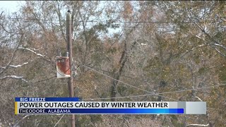 Historic snowfall leaves Mobile families without power as crews work to restore the grid