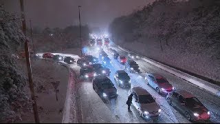 Nationale 118 : des automobilistes bloqués toute la nuit / JT du mercredi 7 février 2018