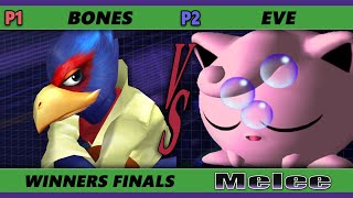 S@X 414 Winners Finals - Bones (Falco) Vs. eve (Jigglypuff) Smash Melee - SSBM