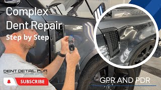 Step by Step dent repair | Glue Pull & PDR on a BRAND new Land Rover! | Paintless Dent Removal | GPR