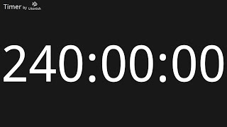 240 Hour Countdown Timer - Longest Timer on YouTube