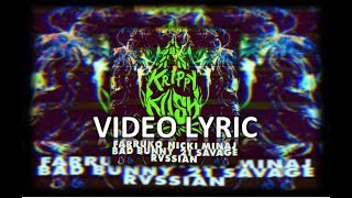 Farruko, Nicki Minaj, Bad Bunny - Krippy Kush (Remix)[video lyric] ft. 21 Savage, Rvssian
