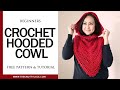 Fun and Snug Crochet Hooded Cowl (Free Written Pattern in the link)