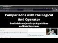 Comparisons with the Logical And Operator (Basic JavaScript) freeCodeCamp tutorial