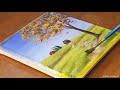 acrylic painting for beginners autumn landscape satisfying video 235