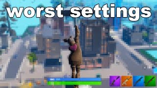 I Played Fortnite on the WORST Graphics Possible...